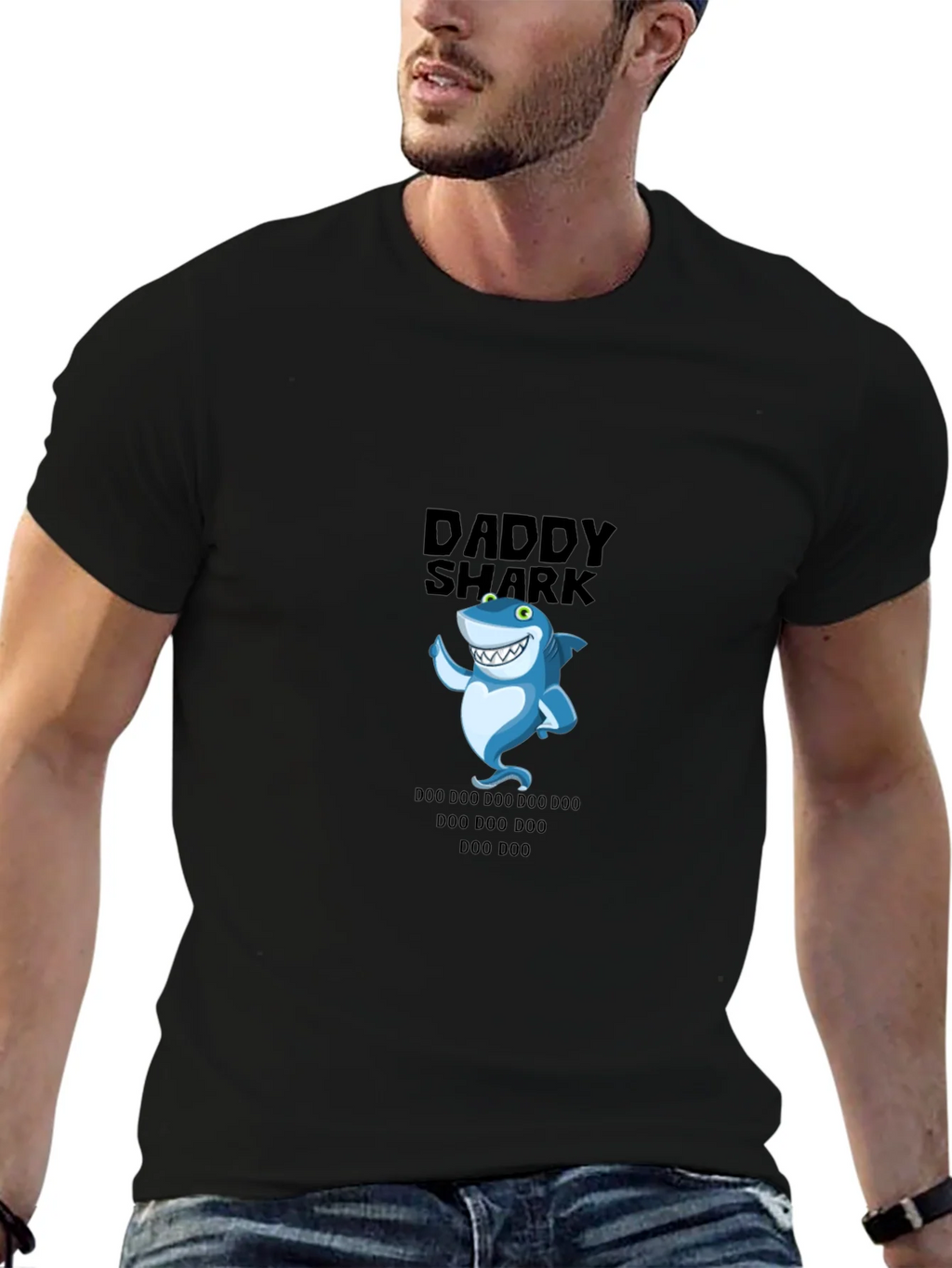 Daddy Shark T-Shirt - Funny Cartoon Graphic Tee product image 9