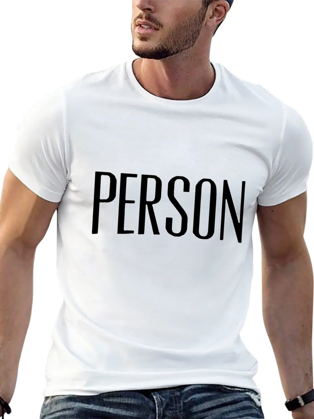 PERSON Graphic Tee - Unisex Black T-Shirt product image 12