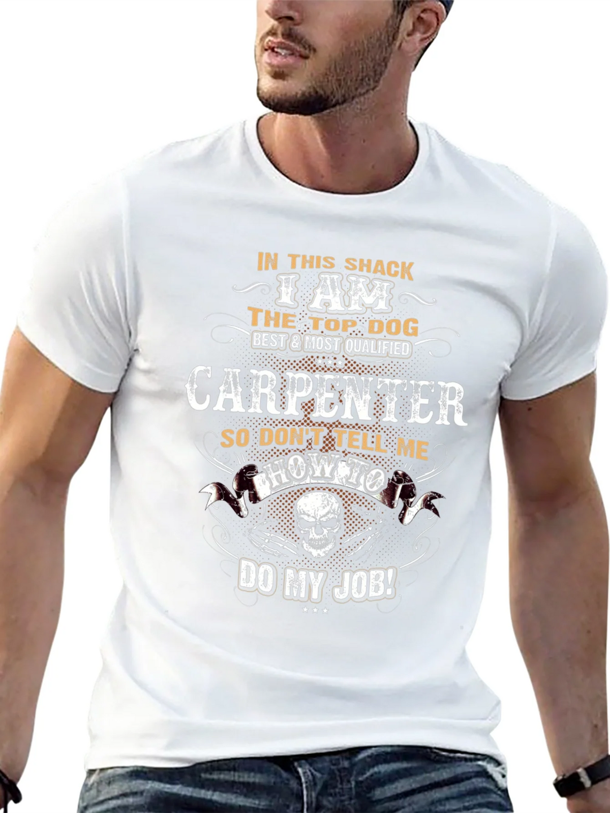 Carpenter T-Shirt: Top Dog Best Qualified Tee product image 4