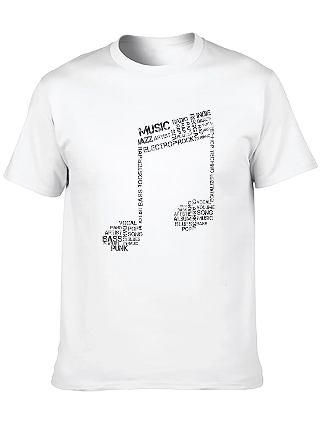Music Note Word Art T-Shirt product image 9