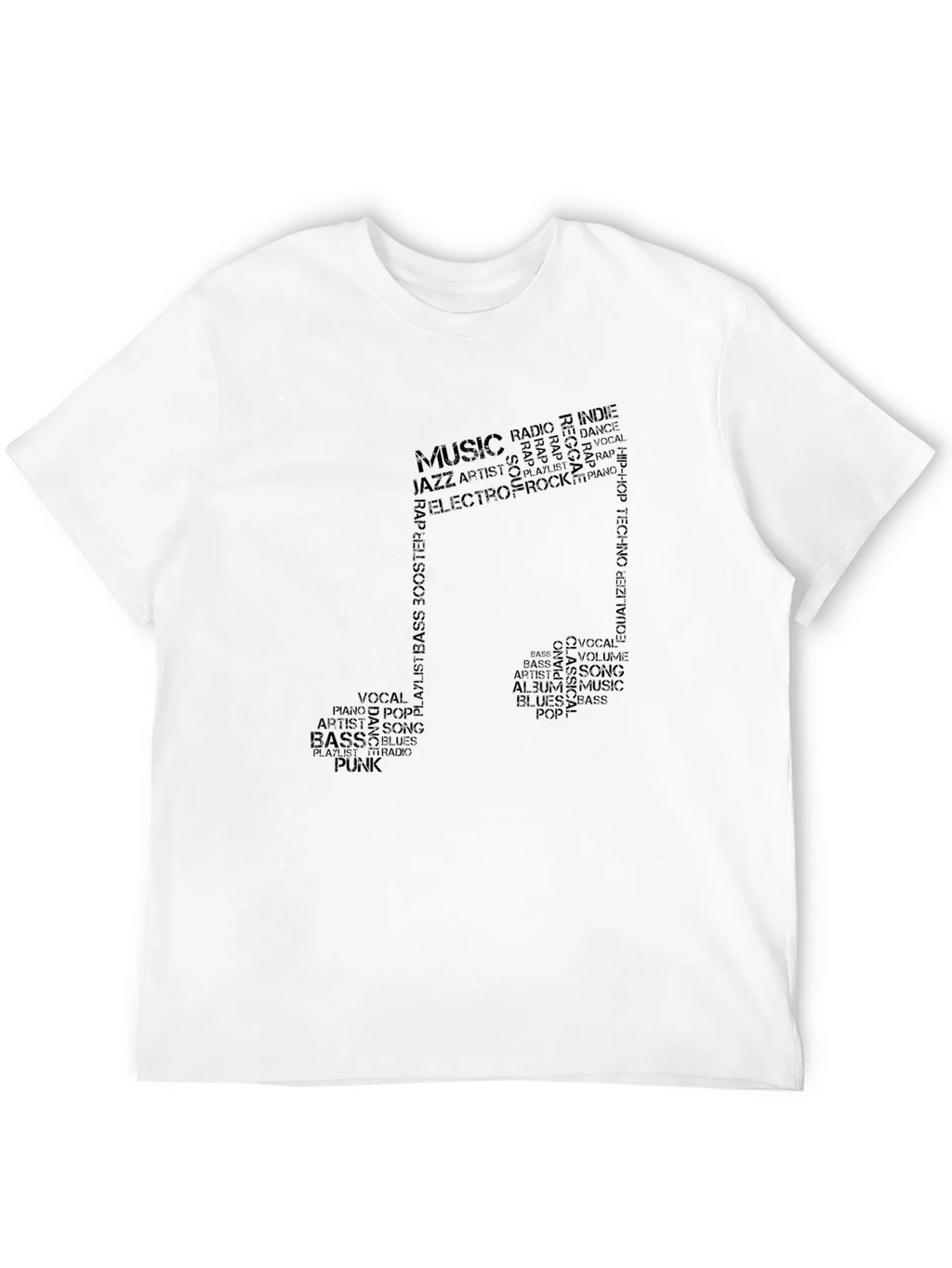 Music Note Word Art T-Shirt product image 11