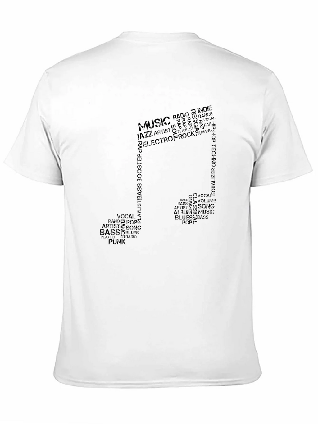 Music Note Word Art T-Shirt product image 10