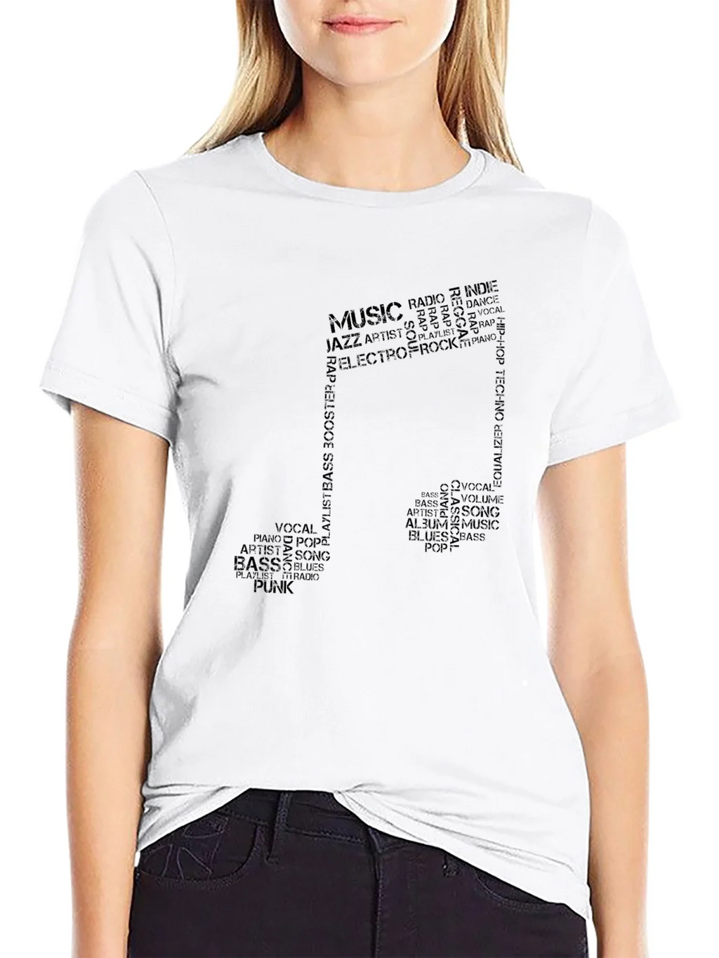 Music Note Word Art T-Shirt product image 8