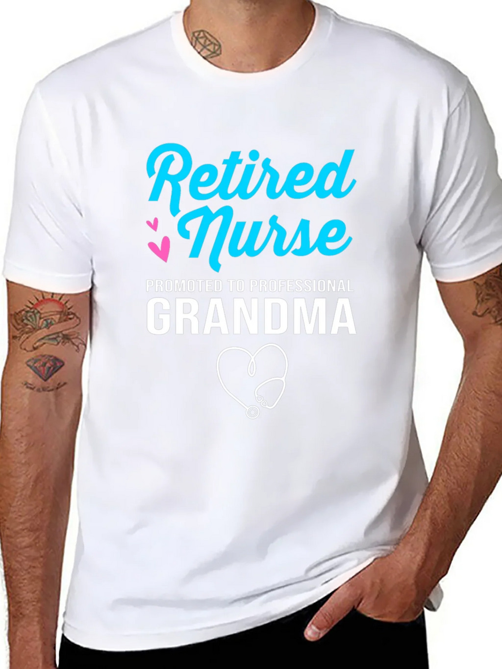 Retired Nurse Professional Grandma Graphic T-Shirt product image 10