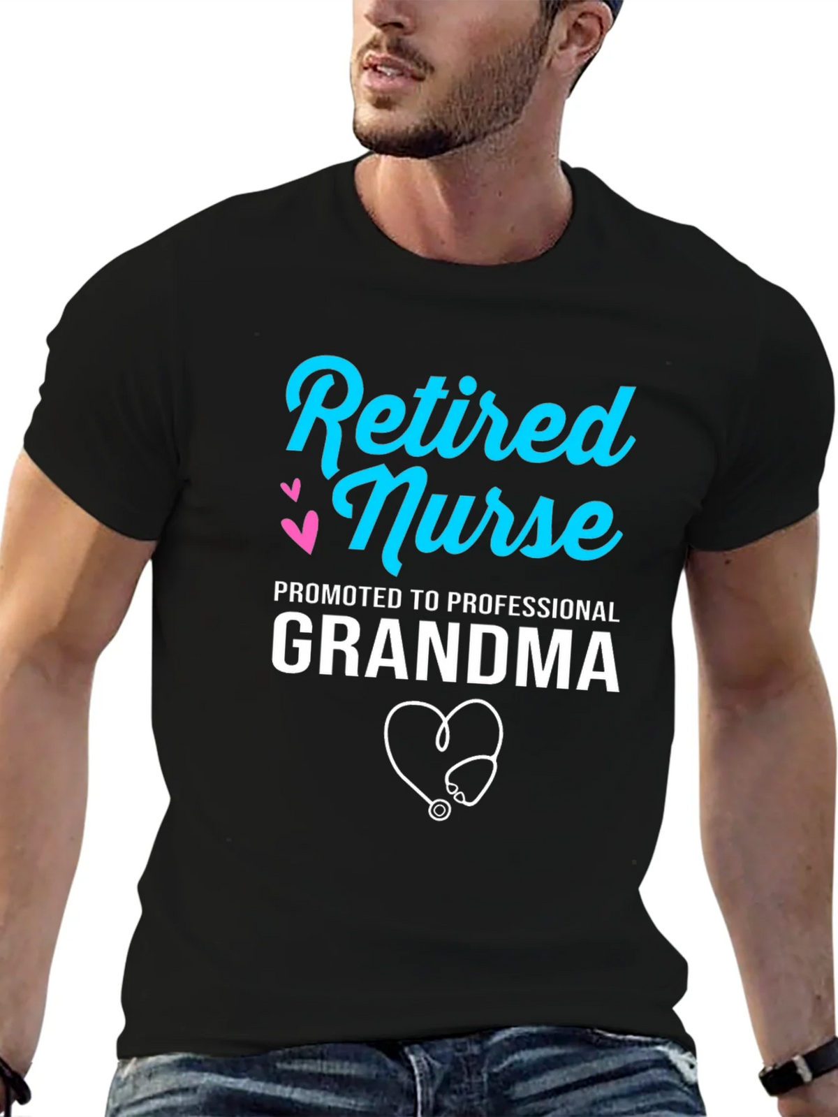 Retired Nurse Professional Grandma Graphic T-Shirt product image 9