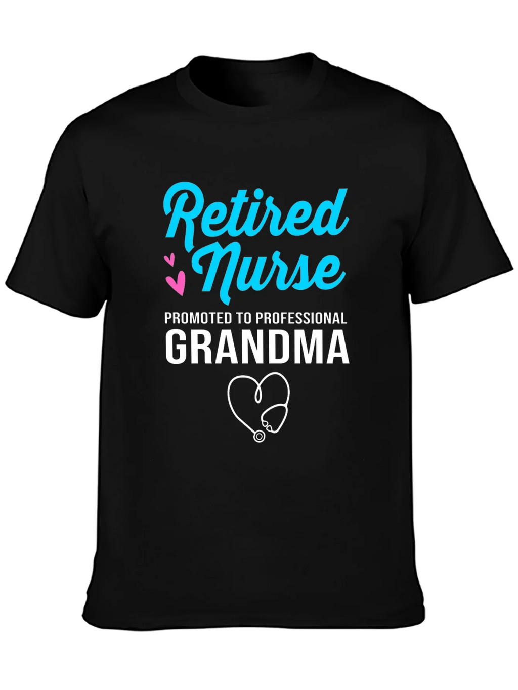 Retired Nurse Professional Grandma Graphic T-Shirt product image 6