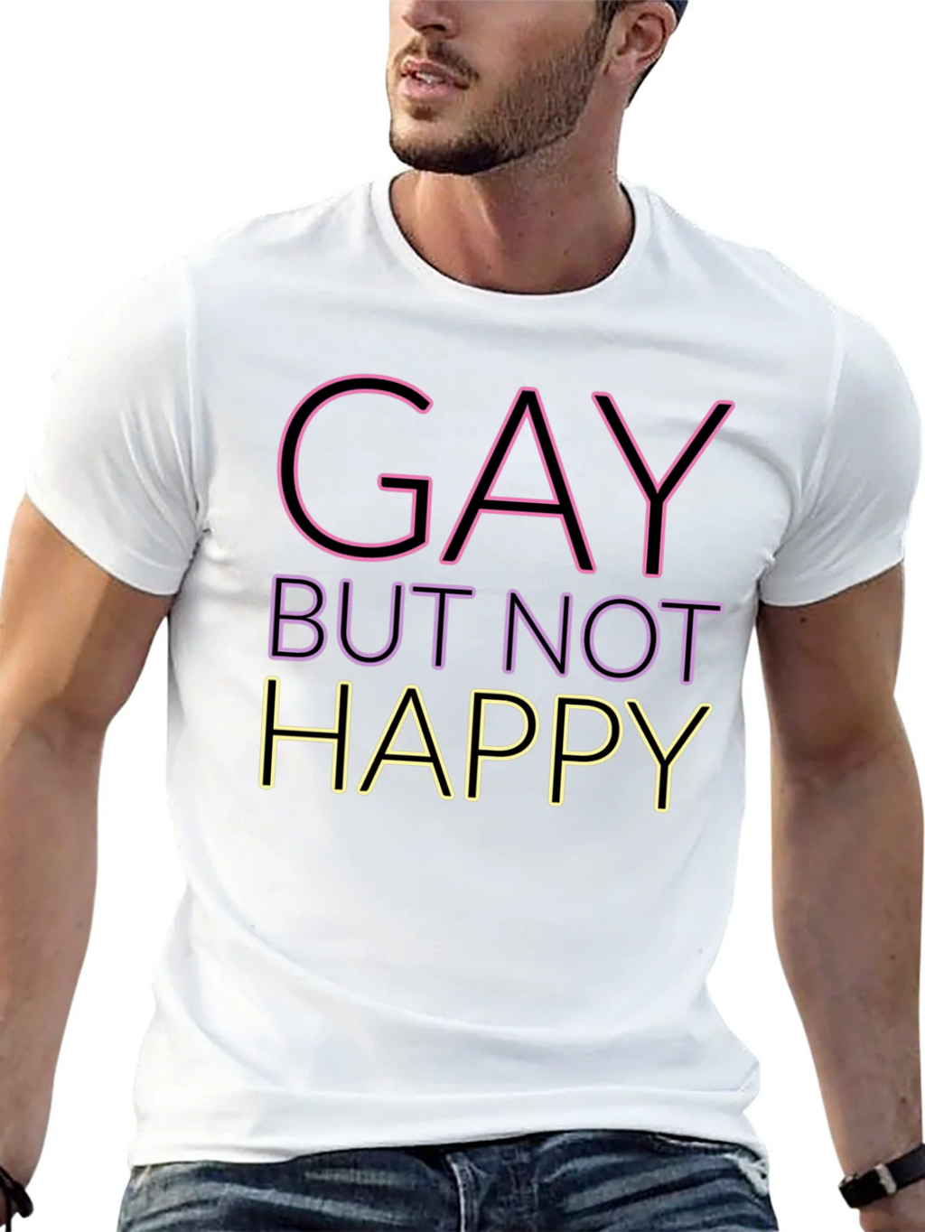 Gay But Not Happy Graphic Tee - Unisex product image 12