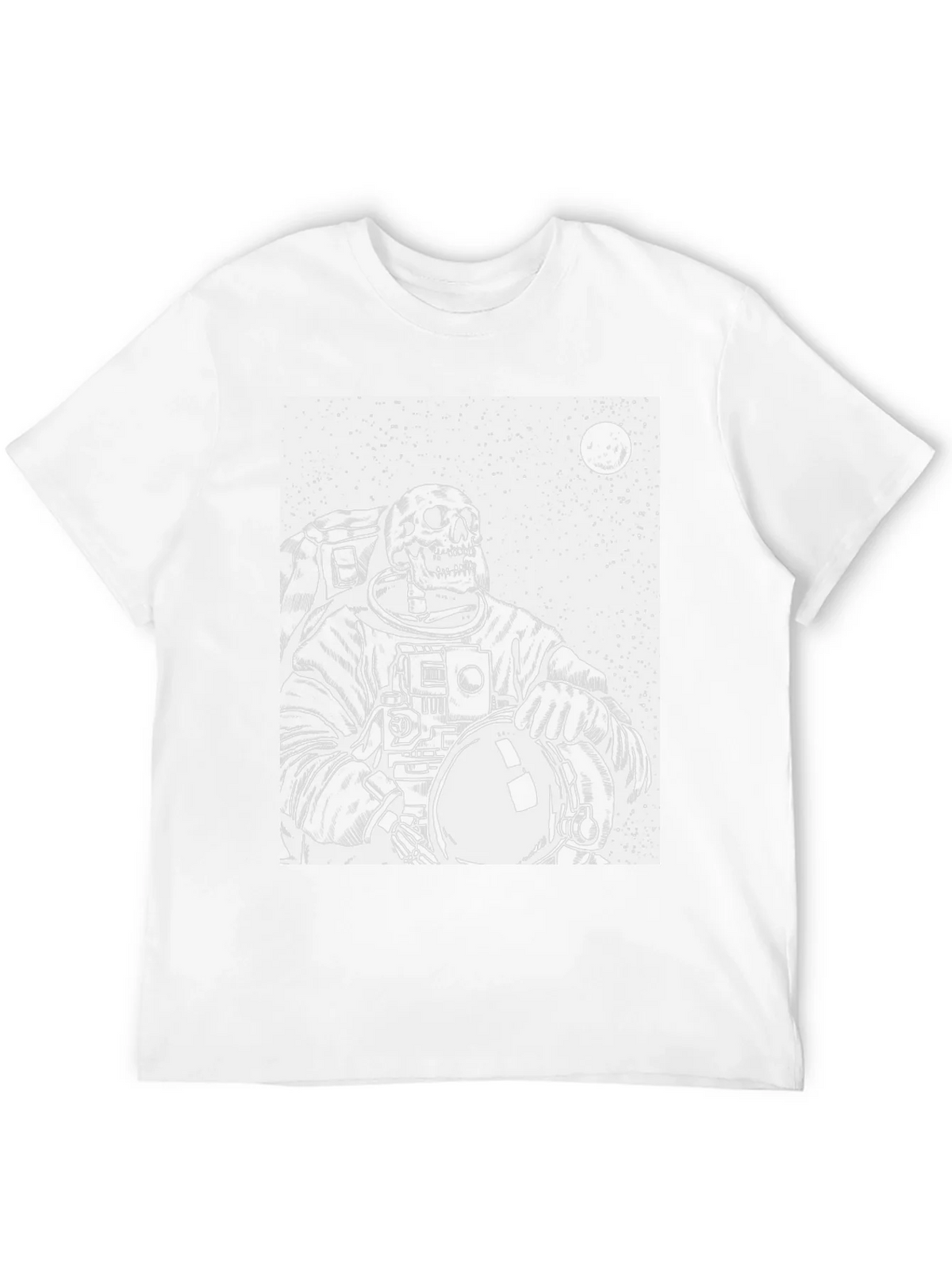 Astronaut Skeleton Graphic T-Shirt - Black product image 11
