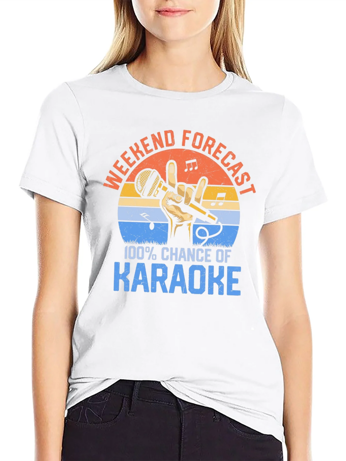 Karaoke Weekend Forecast T-Shirt product image 8