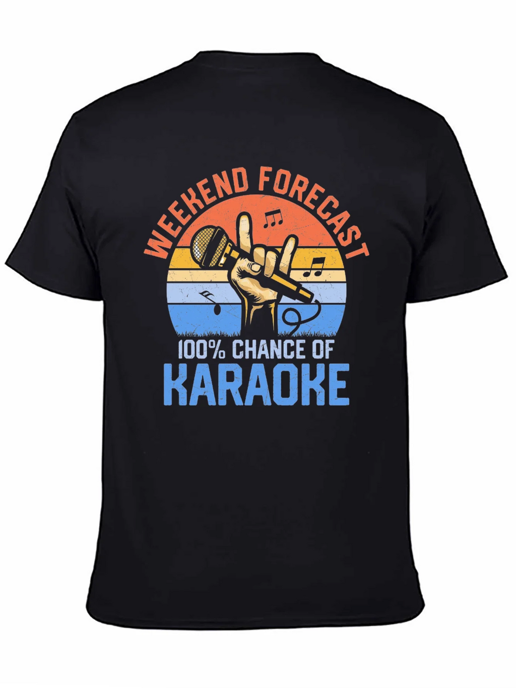 Karaoke Weekend Forecast T-Shirt product image 4