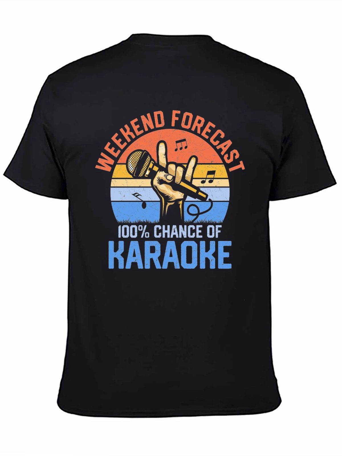 Karaoke Weekend Forecast T-Shirt product image 4