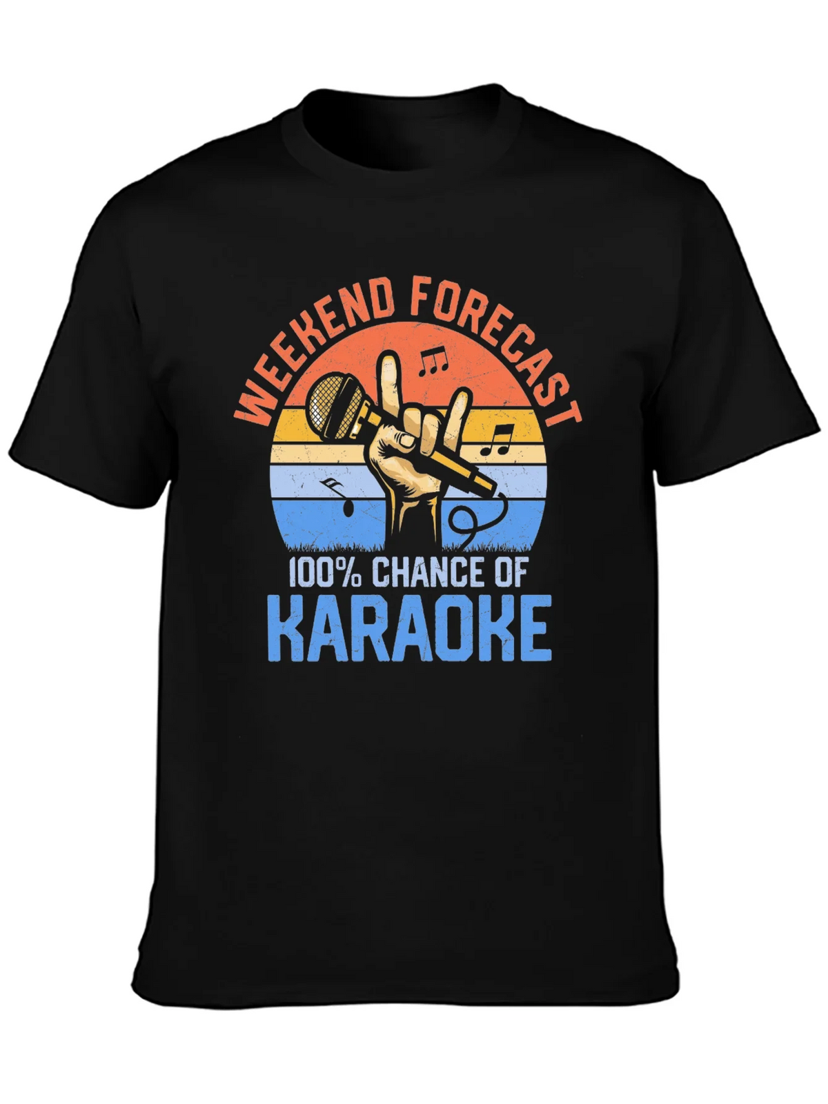 Karaoke Weekend Forecast T-Shirt product image 3