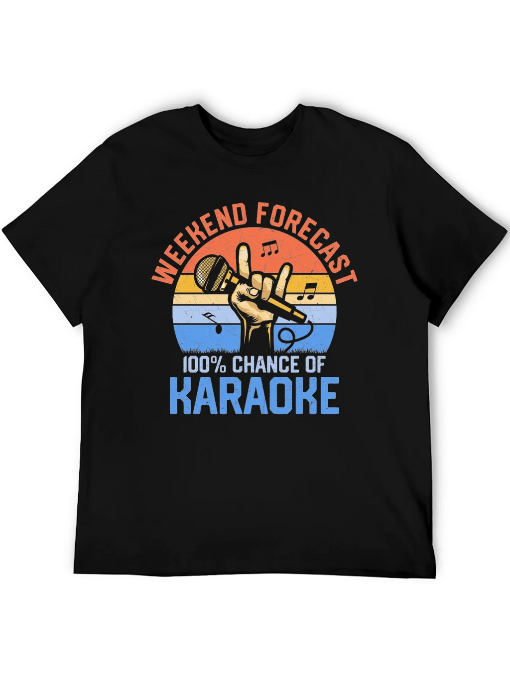 Karaoke Weekend Forecast T-Shirt product image 5