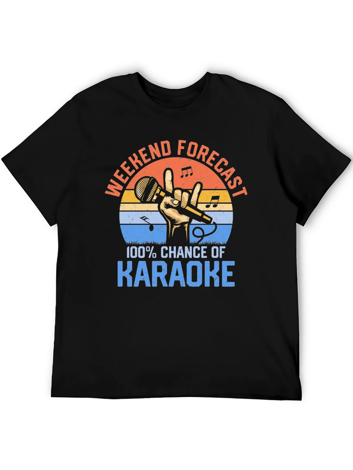 Karaoke Weekend Forecast T-Shirt product image 5