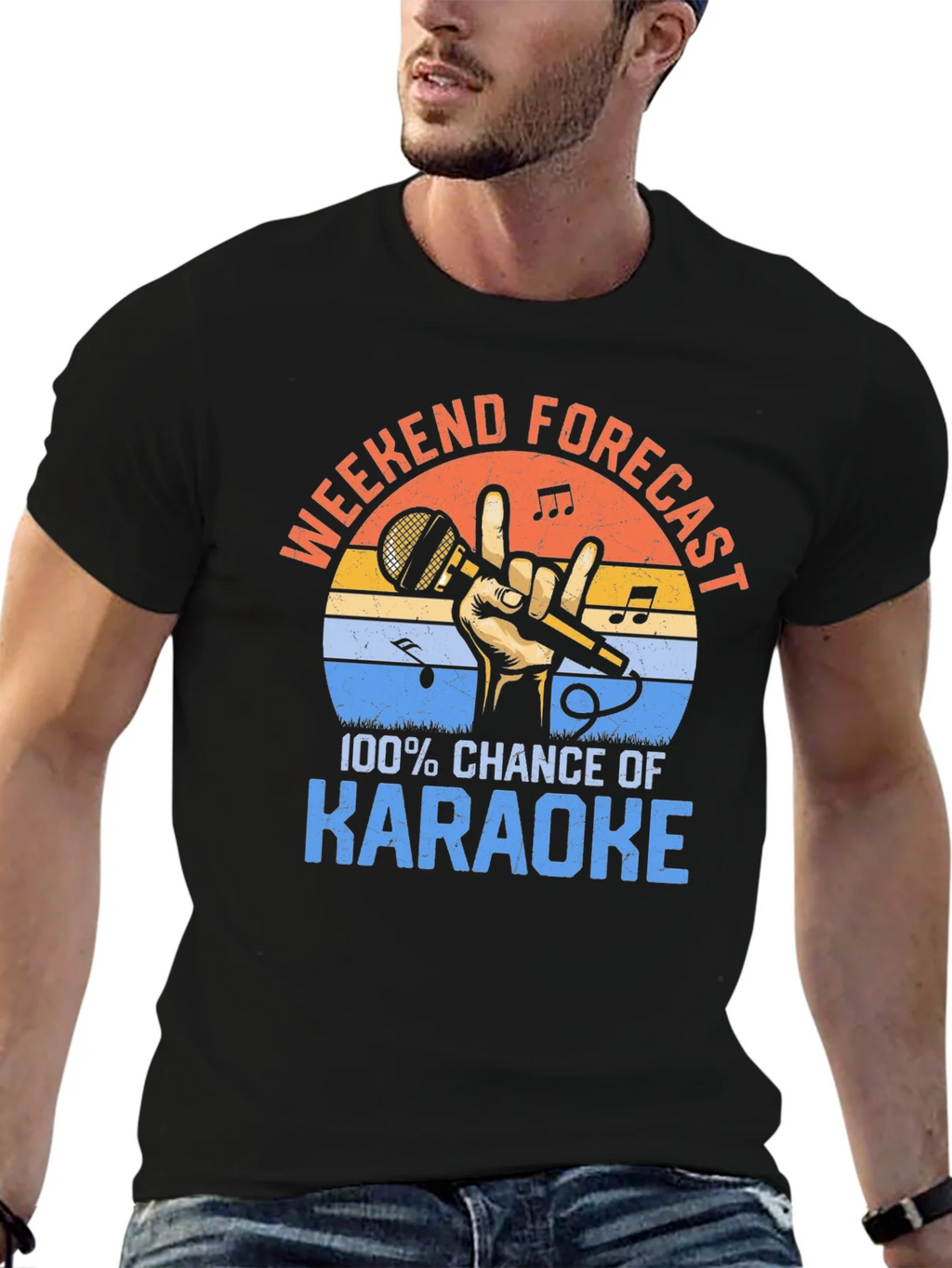 Karaoke Weekend Forecast T-Shirt product image 6