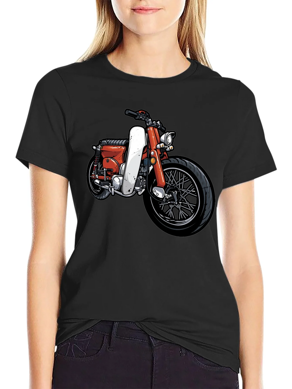 Vintage Motorcycle Graphic T-Shirt - Classic Ride Design product image 2