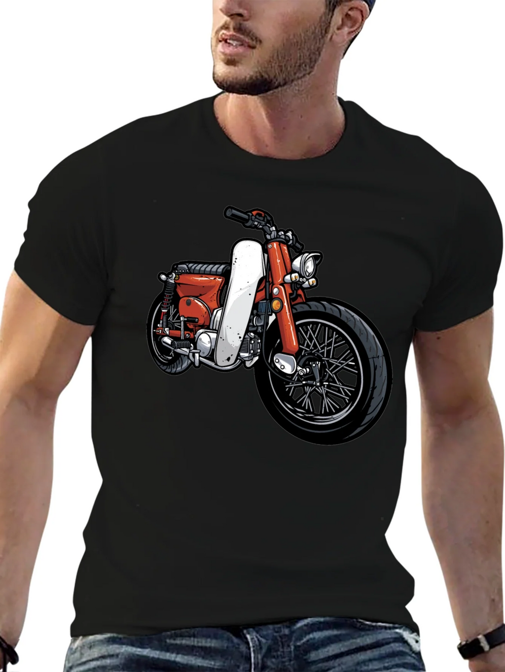 Vintage Motorcycle Graphic T-Shirt - Classic Ride Design product image 6