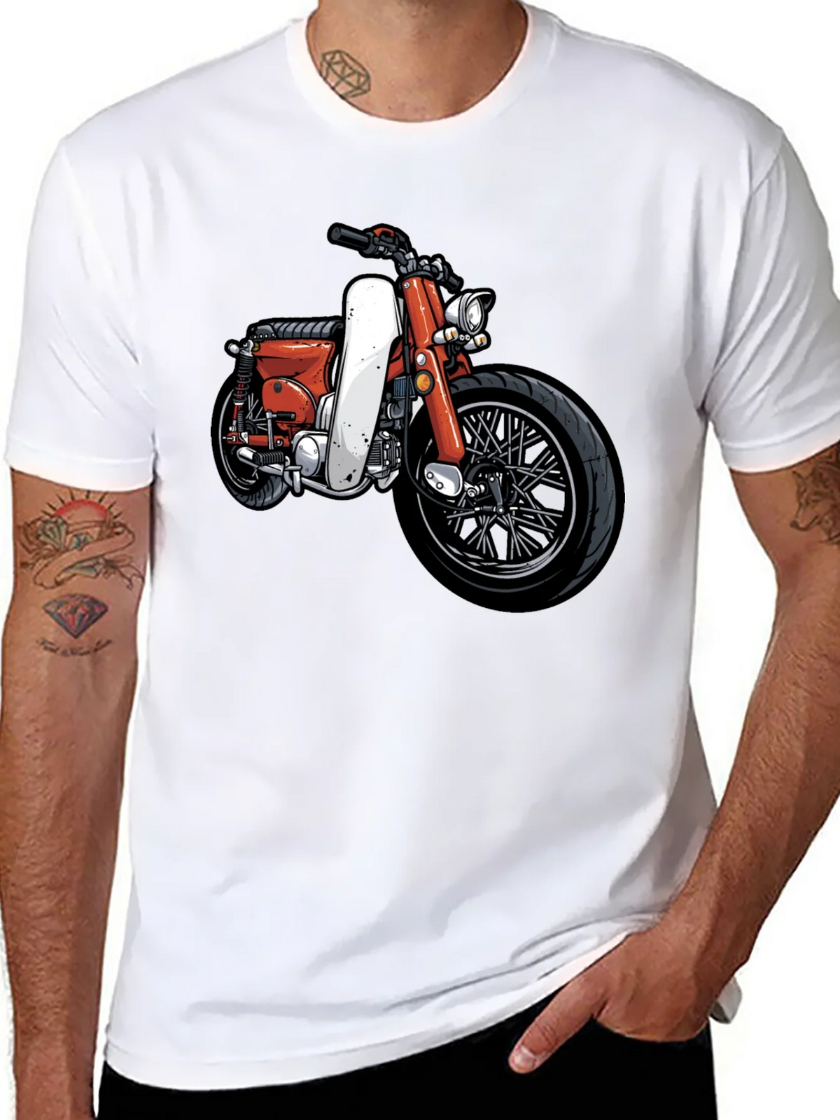 Vintage Motorcycle Graphic T-Shirt - Classic Ride Design product image 7