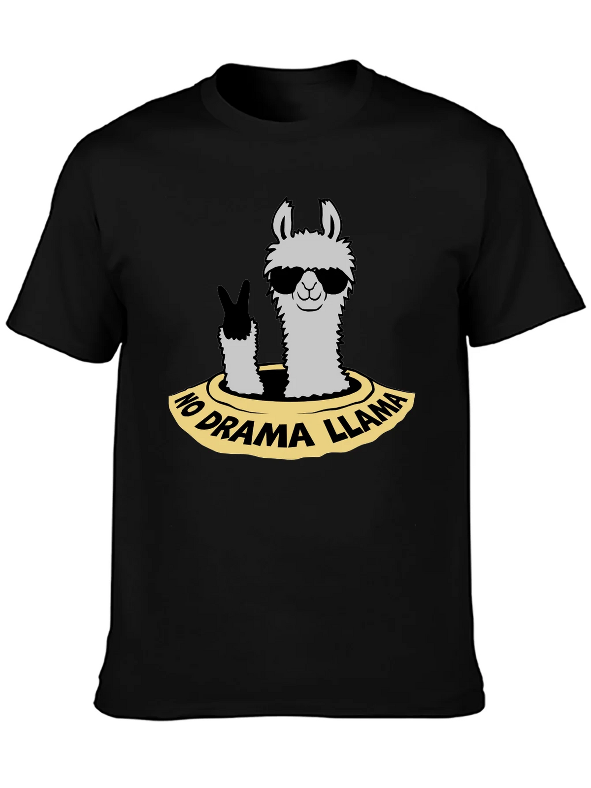 No Drama Llama T-Shirt - Cool Animal Graphic Tee product image 6
