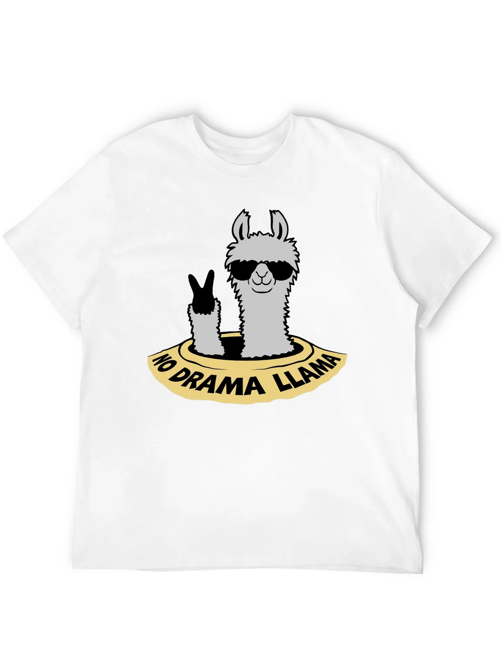 No Drama Llama T-Shirt - Cool Animal Graphic Tee product image 3