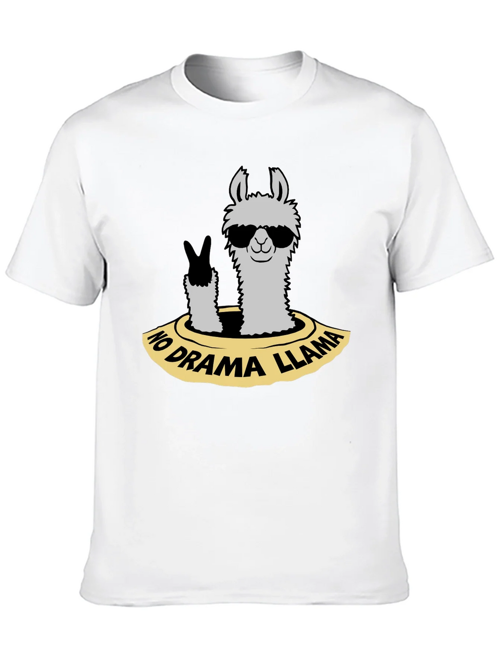 No Drama Llama T-Shirt - Cool Animal Graphic Tee product image 12