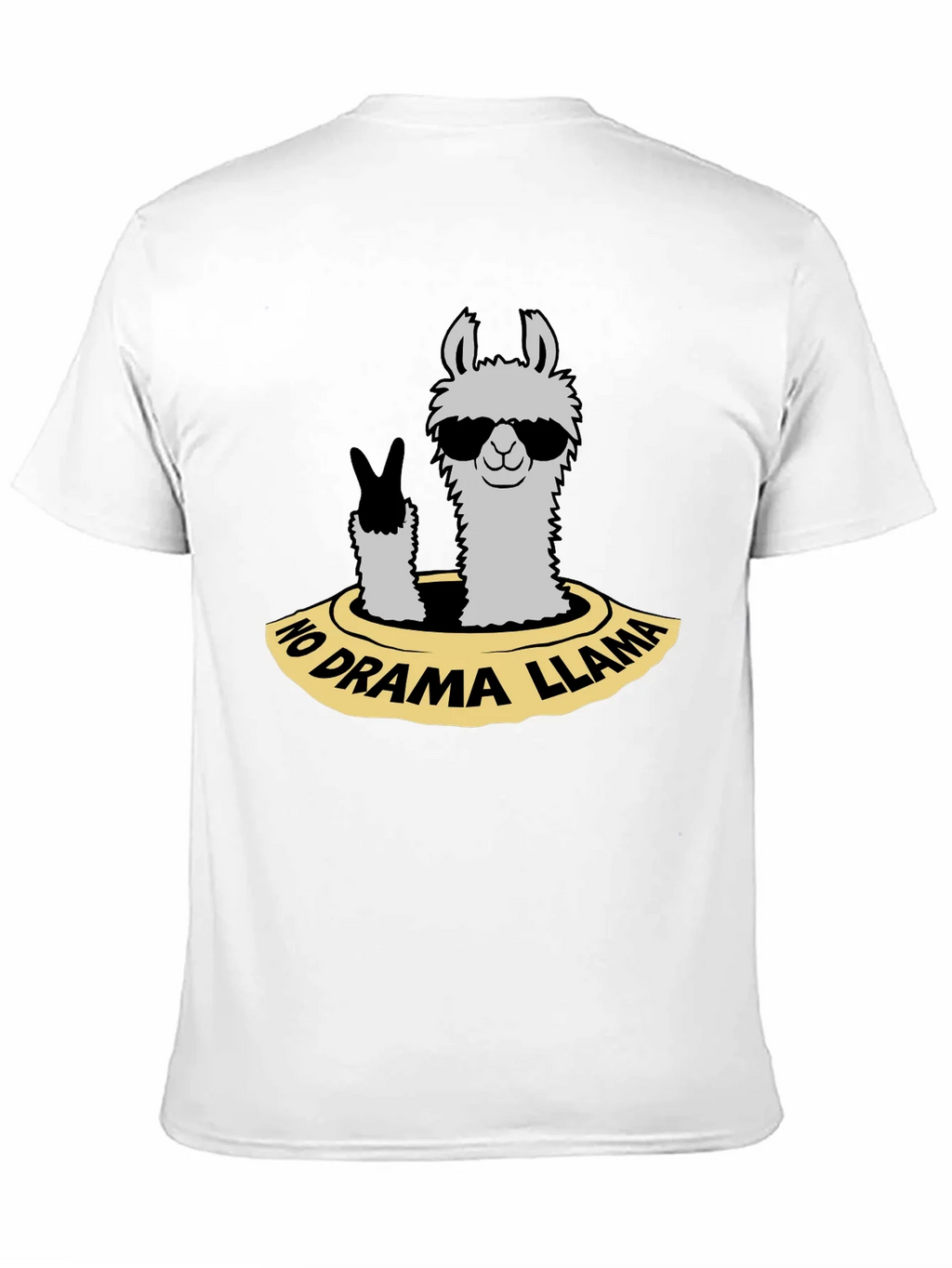 No Drama Llama T-Shirt - Cool Animal Graphic Tee product image 2