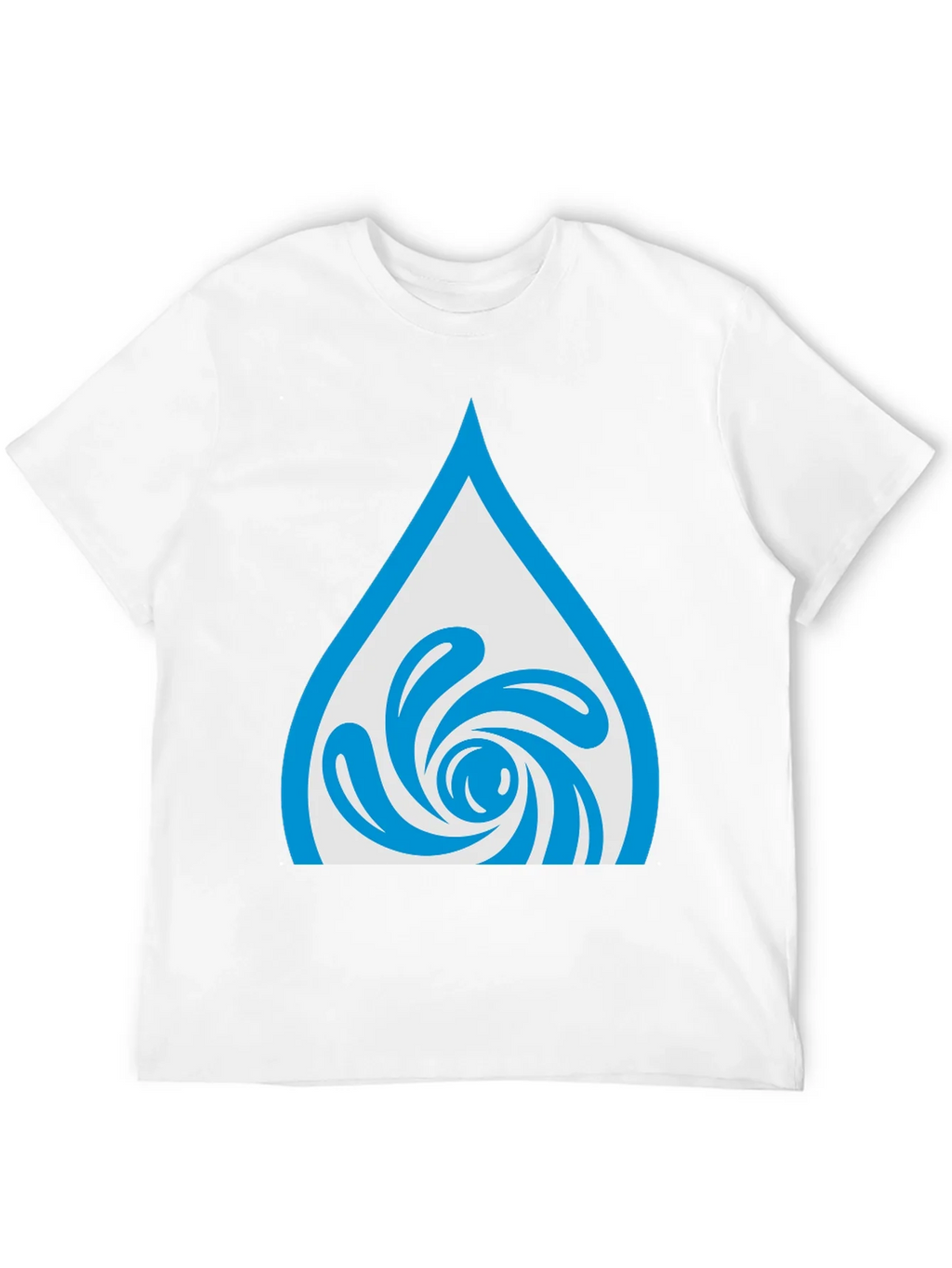 Water Drop Swirl Graphic Tee - Black Cotton Blend product image 11