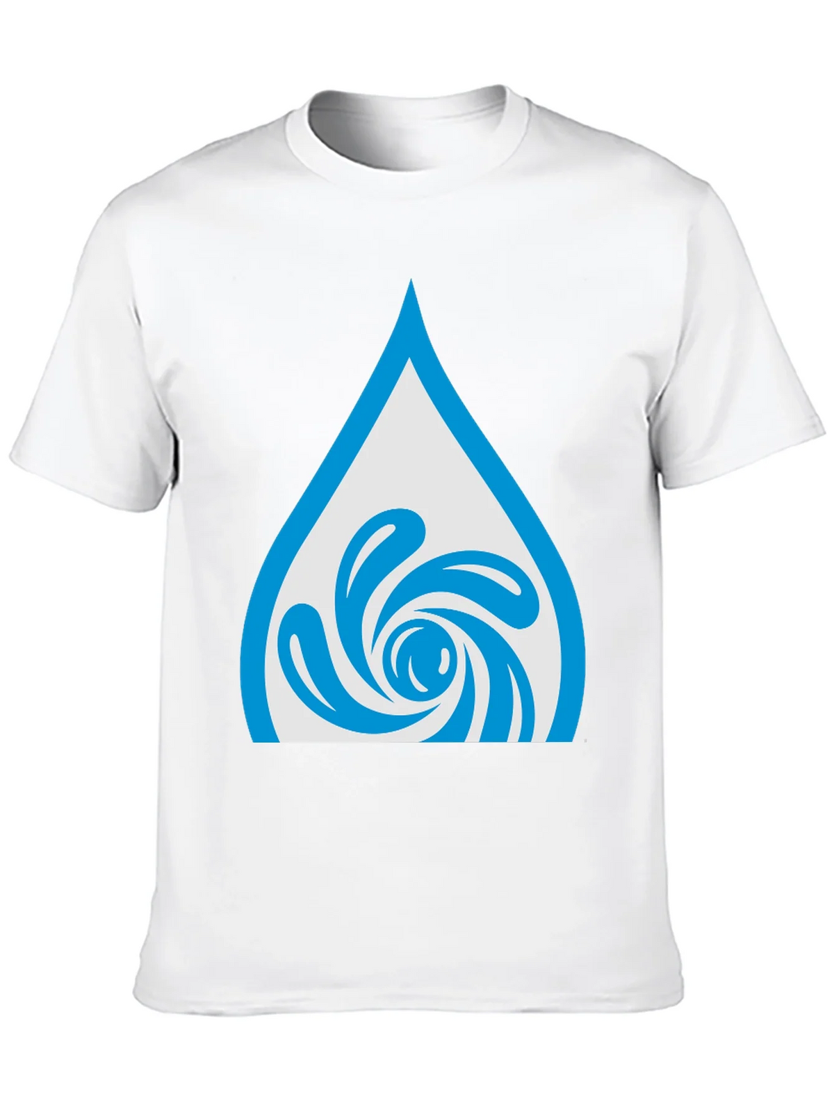 Water Drop Swirl Graphic Tee - Black Cotton Blend product image 9