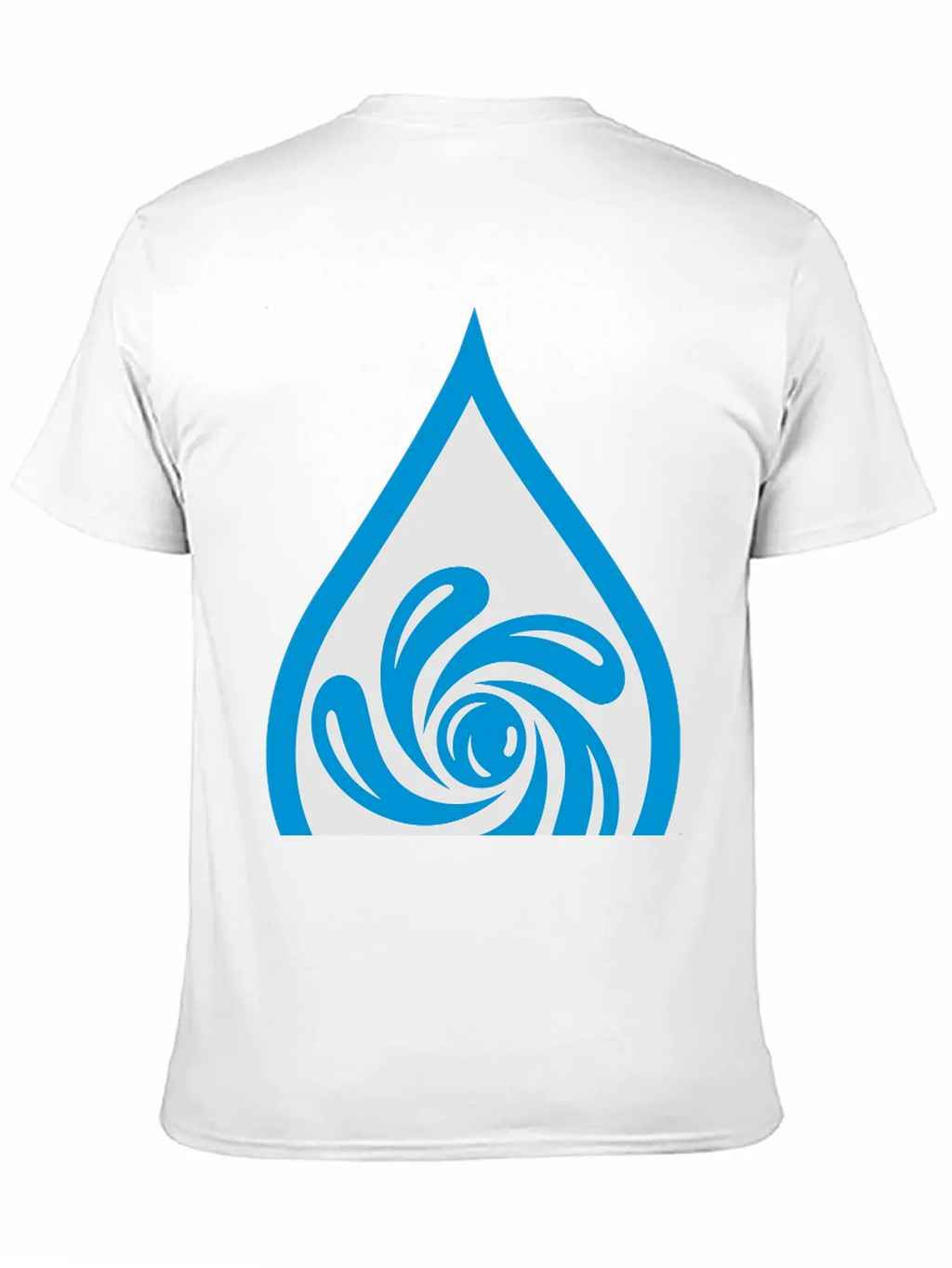 Water Drop Swirl Graphic Tee - Black Cotton Blend product image 10