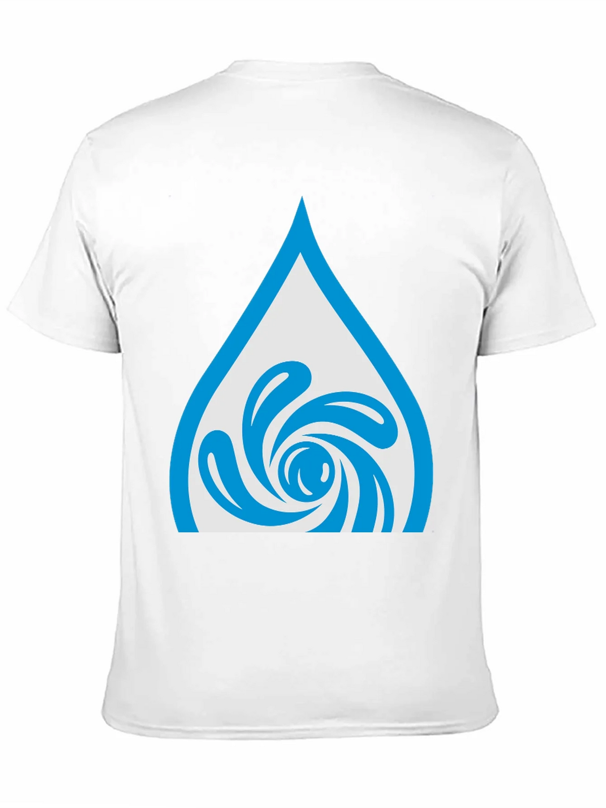 Water Drop Swirl Graphic Tee - Black Cotton Blend product image 10