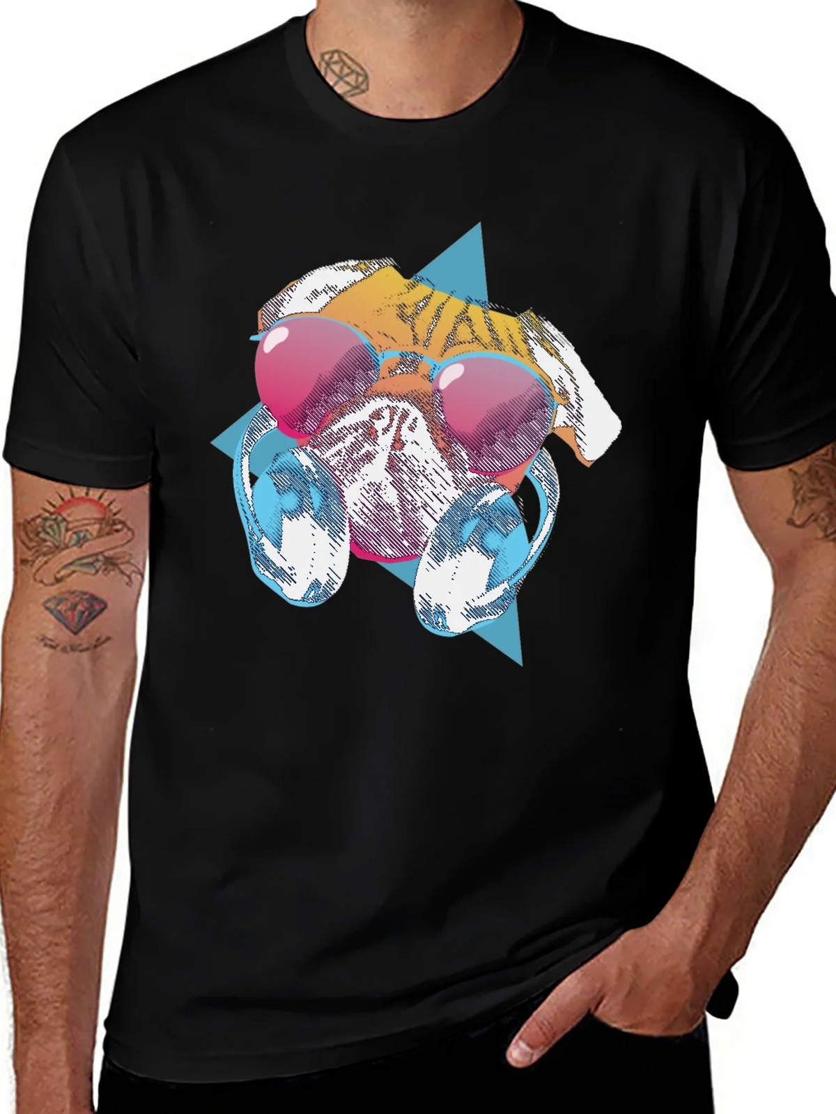 Cool Dog Graphic Tee - Black T-Shirt product image 1