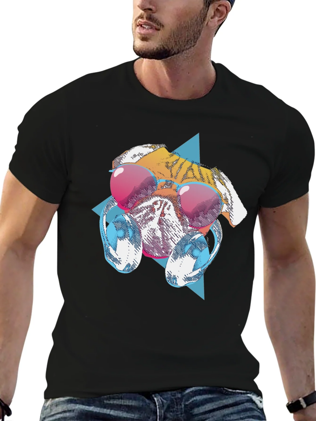 Cool Dog Graphic Tee - Black T-Shirt product image 6