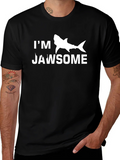 Jawsome Shark Graphic T-Shirt - Novelty Humor Tee product image 1