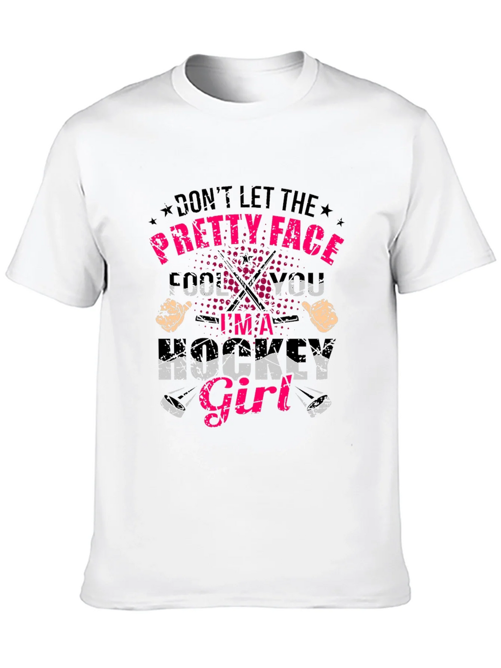 Hockey Girl T-Shirt - Dont Let the Pretty Face Fool You product image 9