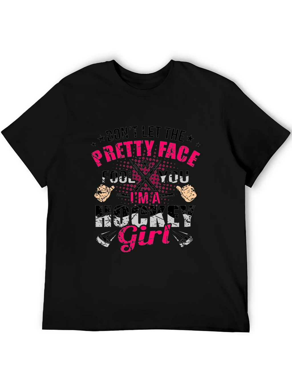 Hockey Girl T-Shirt - Dont Let the Pretty Face Fool You product image 5