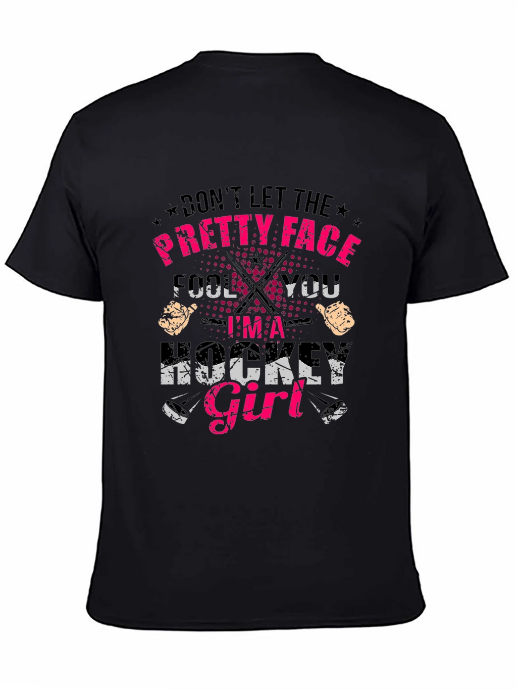 Hockey Girl T-Shirt - Dont Let the Pretty Face Fool You product image 4