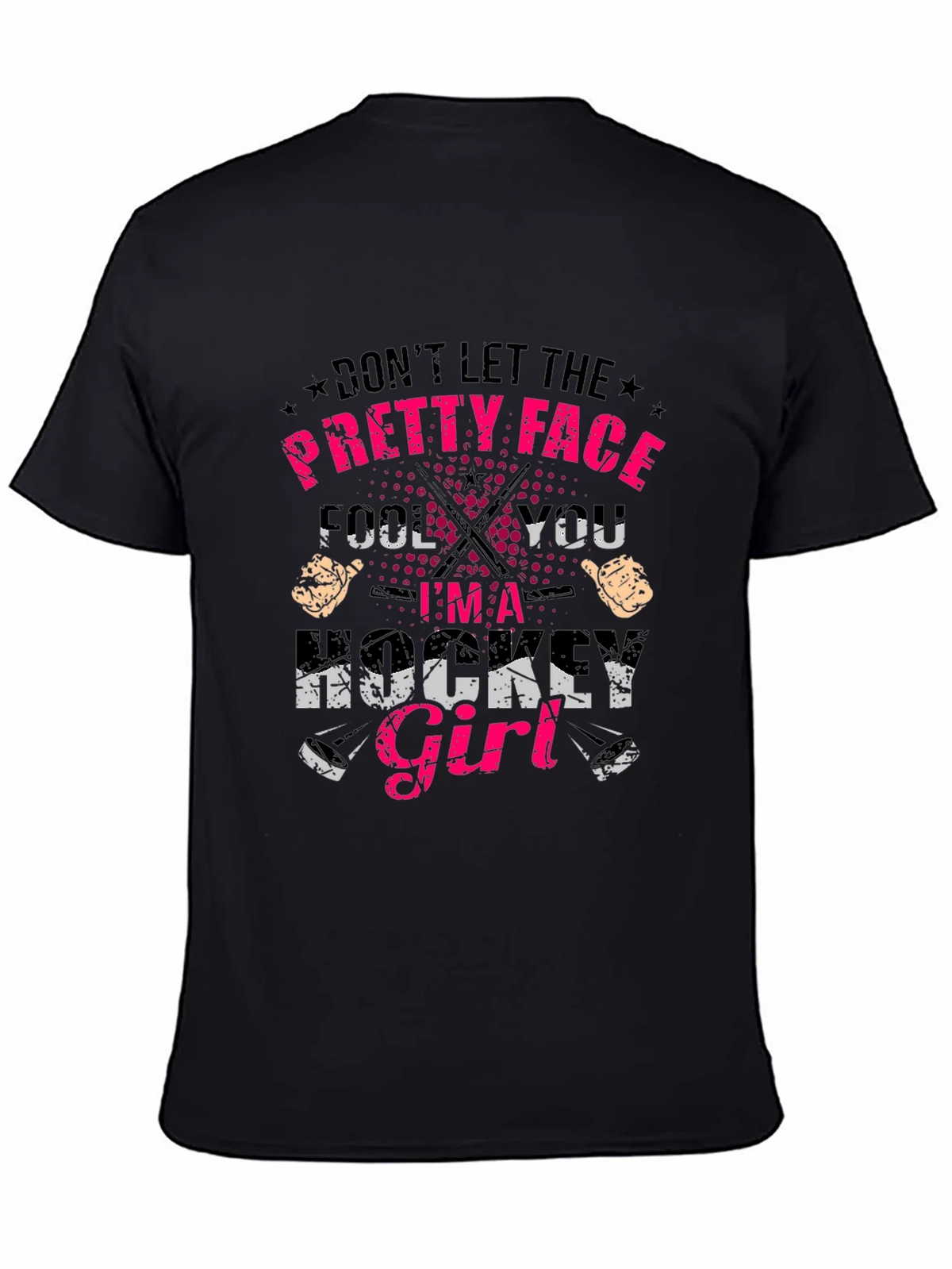 Hockey Girl T-Shirt - Dont Let the Pretty Face Fool You product image 4