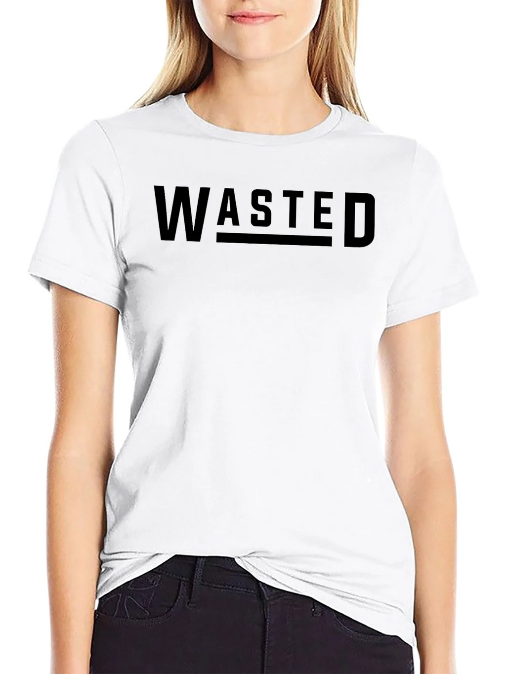 Wasted Graphic Black T-Shirt product image 11