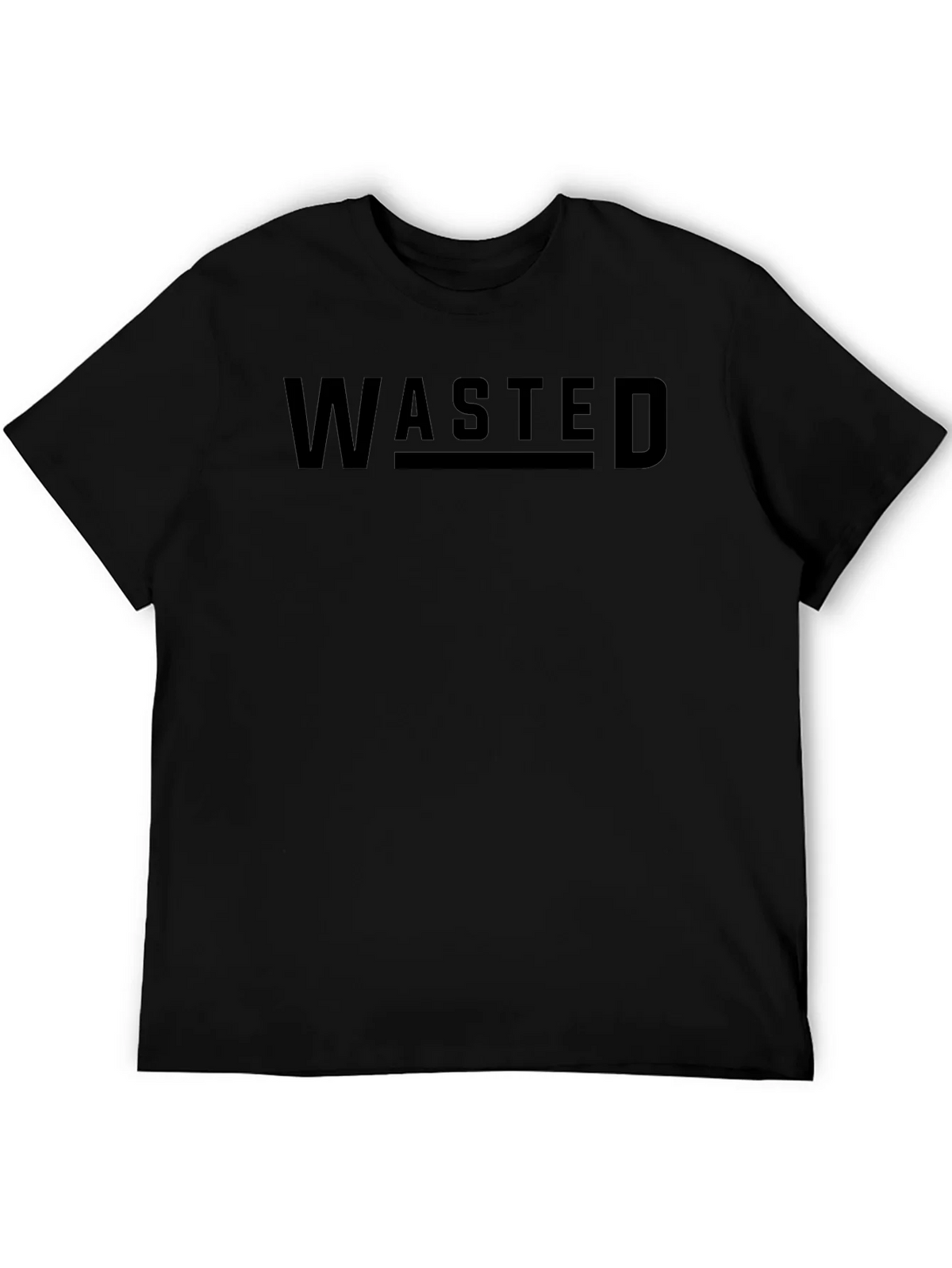 Wasted Graphic Black T-Shirt product image 8