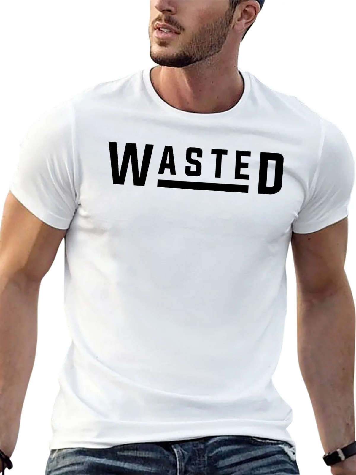 Wasted Graphic Black T-Shirt product image 4
