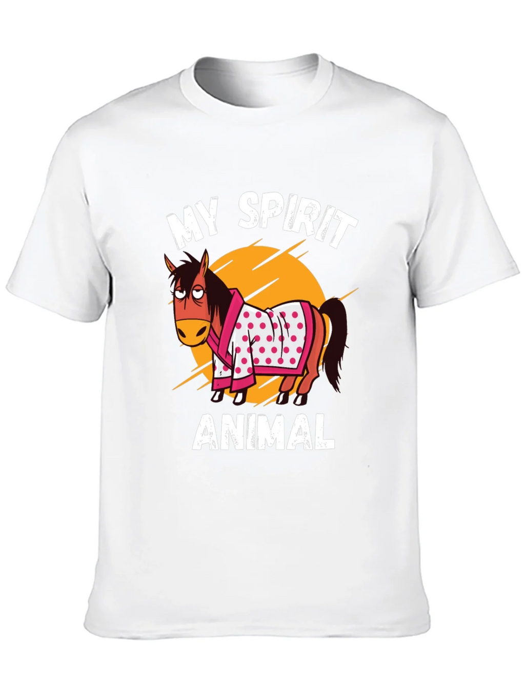 My Spirit Animal T-Shirt Horse Cartoon Graphic Tee product image 9