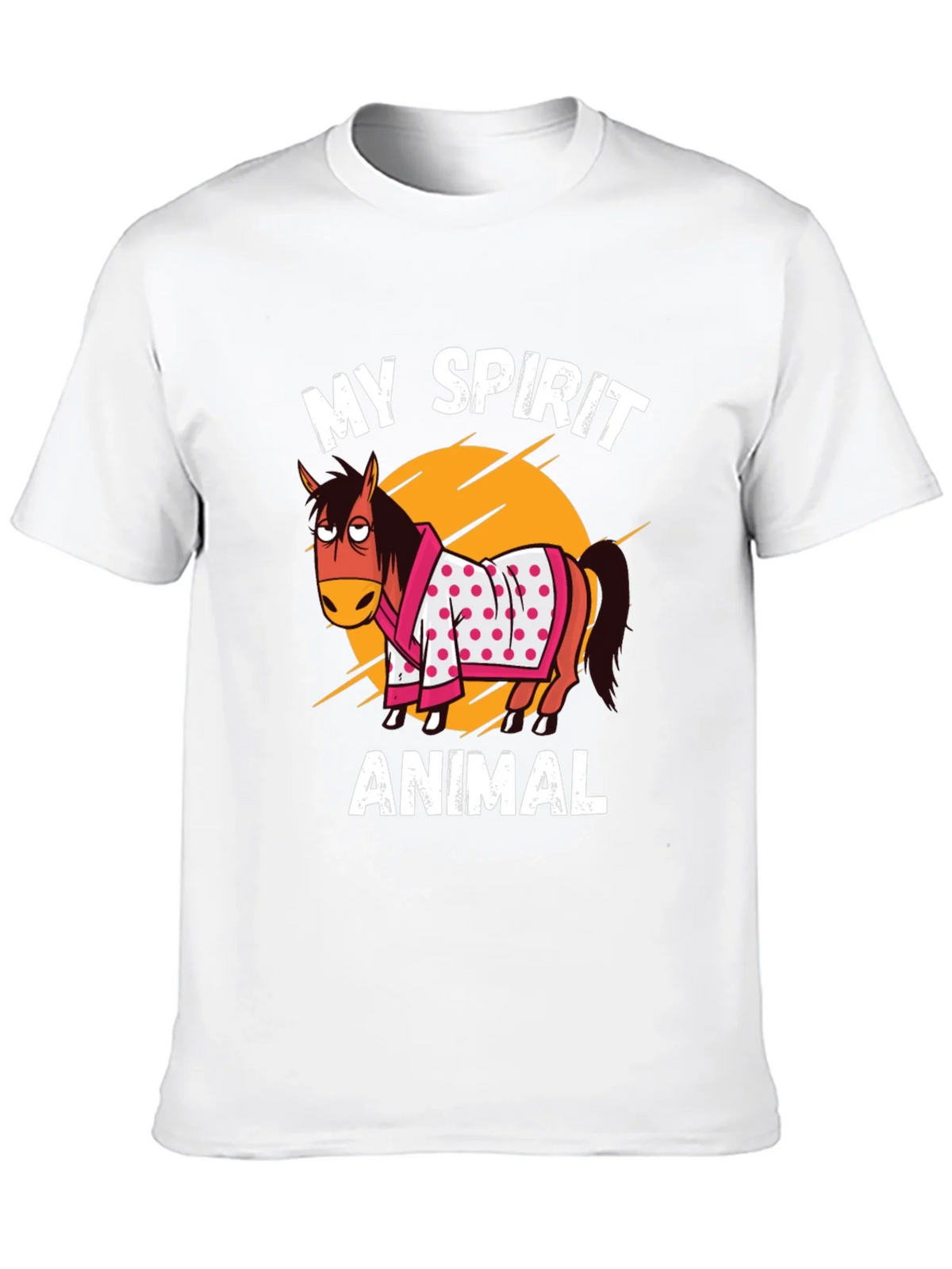 My Spirit Animal T-Shirt Horse Cartoon Graphic Tee product image 9