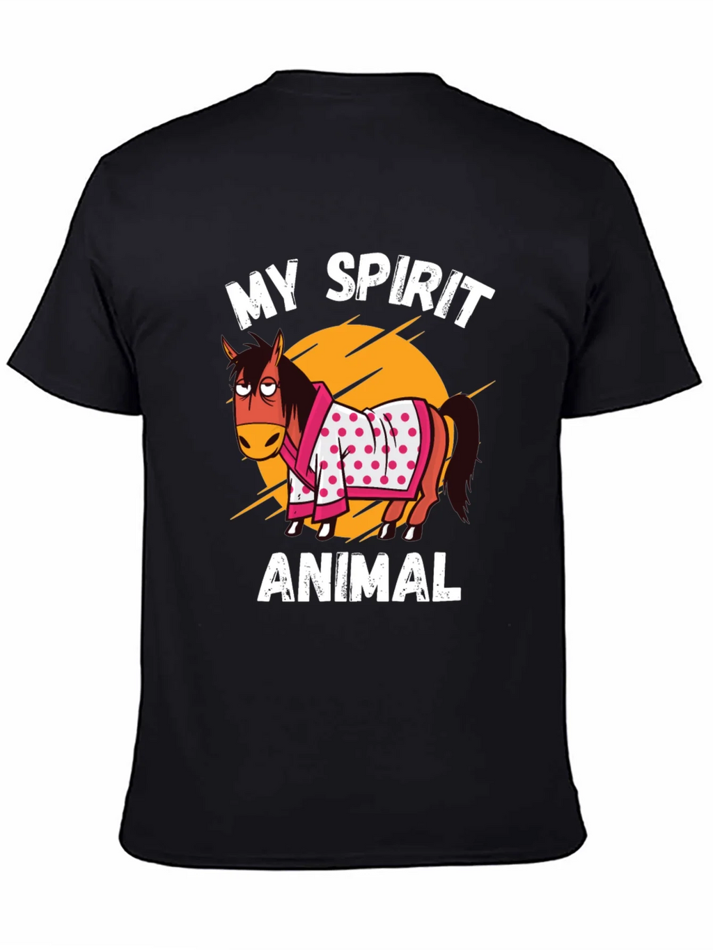 My Spirit Animal T-Shirt Horse Cartoon Graphic Tee product image 4