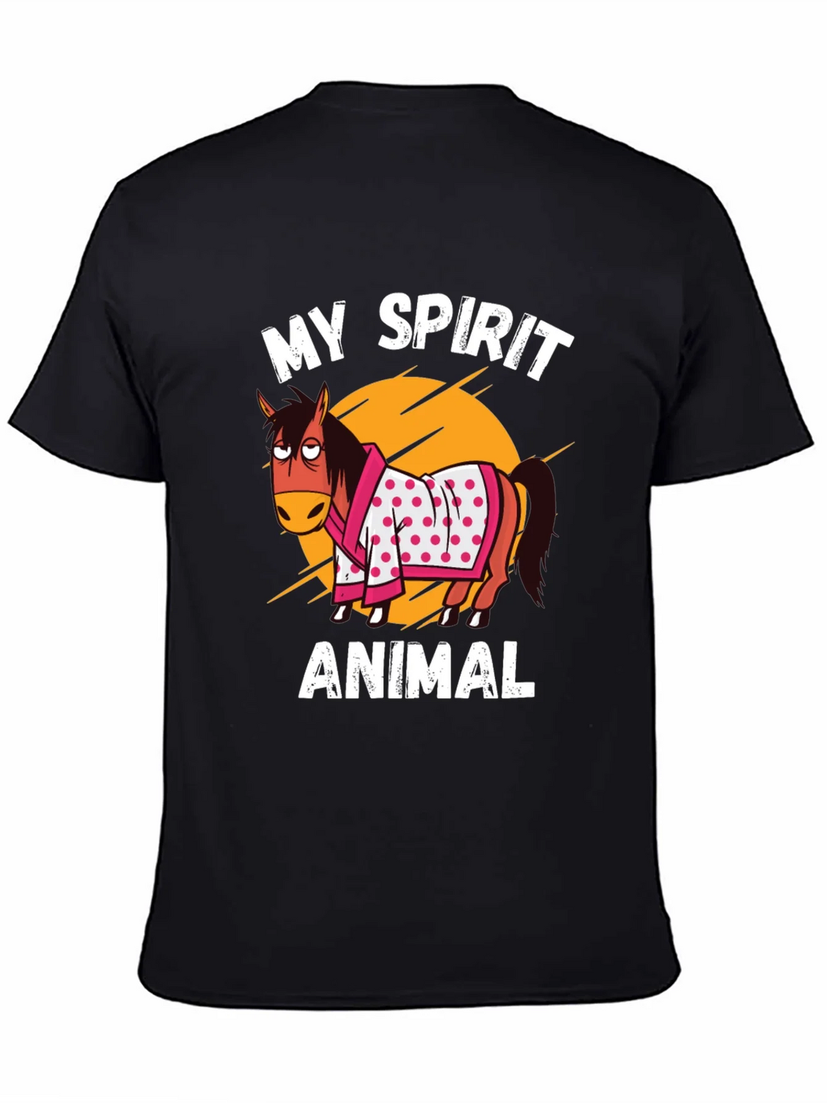 My Spirit Animal T-Shirt Horse Cartoon Graphic Tee product image 4