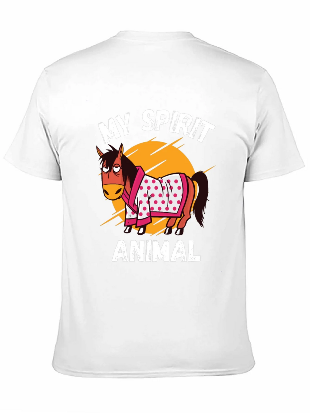 My Spirit Animal T-Shirt Horse Cartoon Graphic Tee product image 10