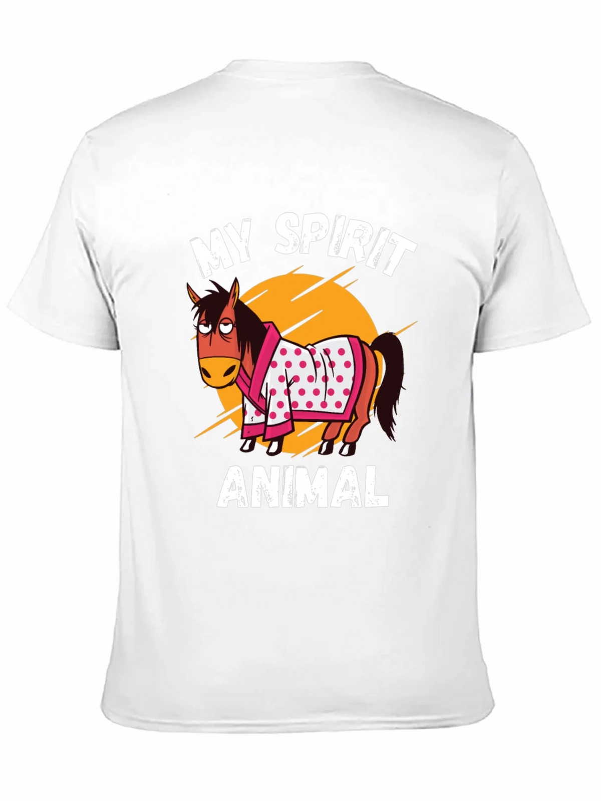 My Spirit Animal T-Shirt Horse Cartoon Graphic Tee product image 10