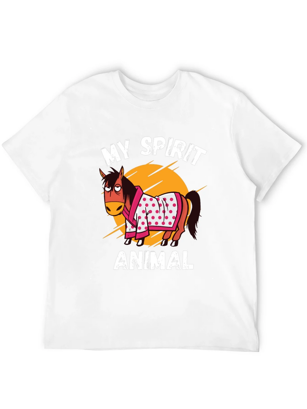 My Spirit Animal T-Shirt Horse Cartoon Graphic Tee product image 11