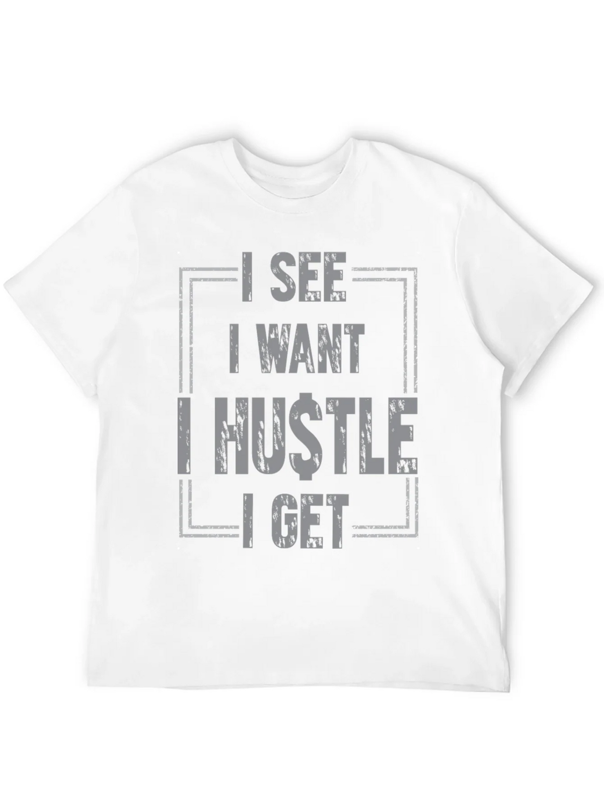 I See I Want I Hustle I Get Graphic Tee - Black product image 11