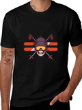 Skull Skiing T-Shirt - Winter Sports Graphic Tee product image 1