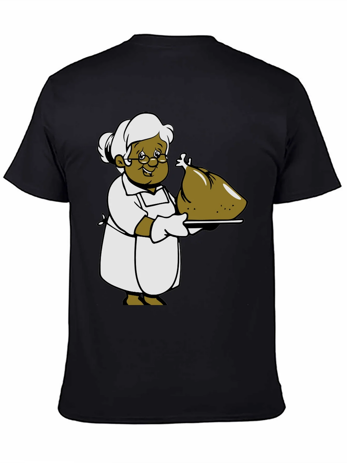 Cartoon Grandma T-Shirt: Thanksgiving Turkey Design product image 7